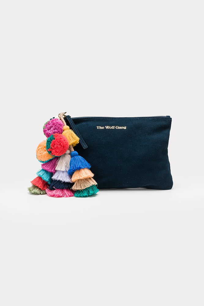 THE WOLF GANG Bedouin Clutch Midnight-Seaa Fashion