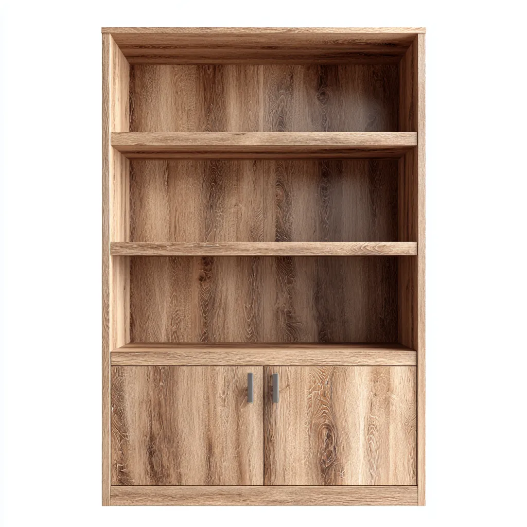 Bücherregal - Holzwerkstoff - 90x35x180 cm - Eichefarben - Modernes Design-Shelterovae