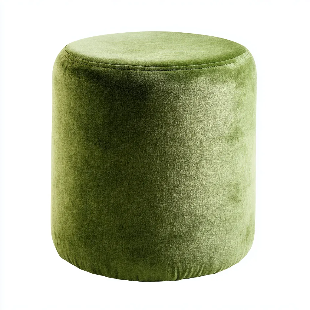 Fußhocker - Samt - 35x35x46 cm - Grün - Modernes Design-Shelterovae