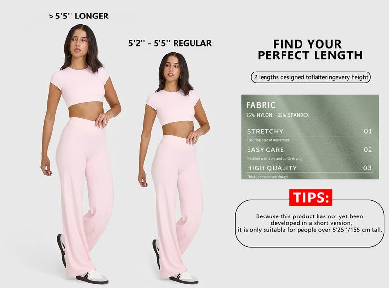 RICH BRIA Women‘s Casual Pants - High Waisted Loose-Fitting Casual Pants - Comfortable & Elastic Loose Pants with Stretchy Material - Straight Leg Hem