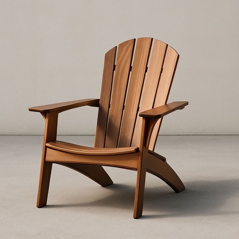 Holzstuhl Eukalyptusholz Braun