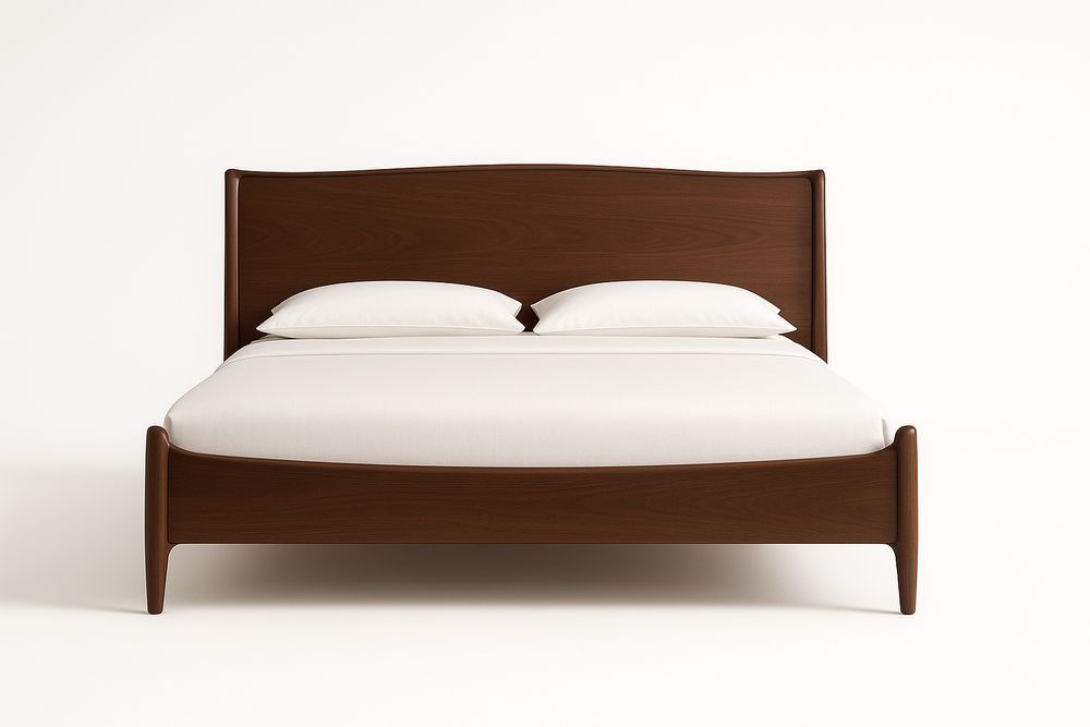 Lit en bois massif avec tête de lit 200x160 cm-Jardinanila