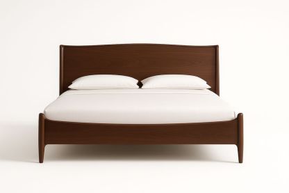 Lit en bois massif avec tête de lit 200x160 cm-Jardinanila