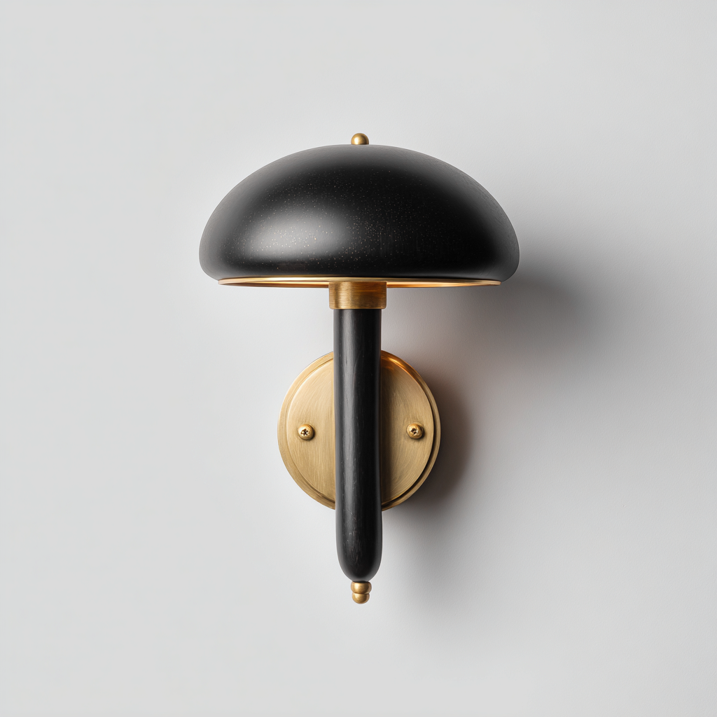 Applique - metallo 18x22x25 cm - nero-oro - design contemporaneo-Sereneete