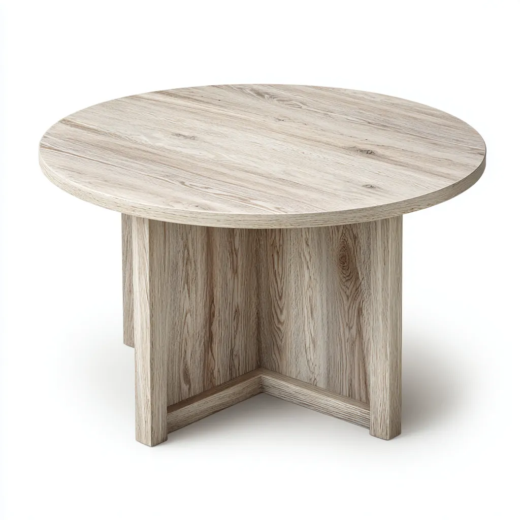 Tavolino da caffè legno 80x80x45 cm - rovere chiaro - design moderno-Sereneete