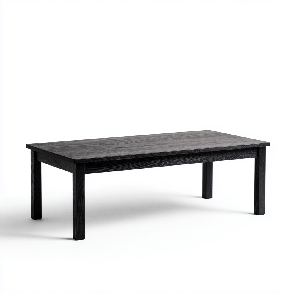 Tavolino da caffè legno 120x60x40 cm - nero - moderno-Sereneete