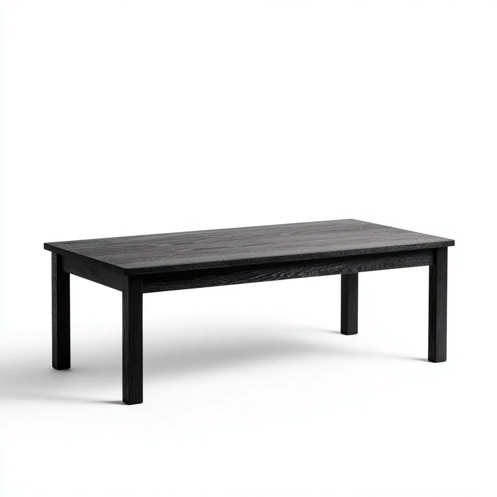 Tavolino da caffè legno 120x60x40 cm - nero - moderno-Sereneete