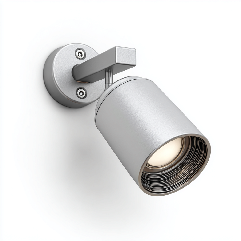 Applique da parete in alluminio 12x9x16 cm - orientabile - design moderno per interni ed esterni-Sereneete