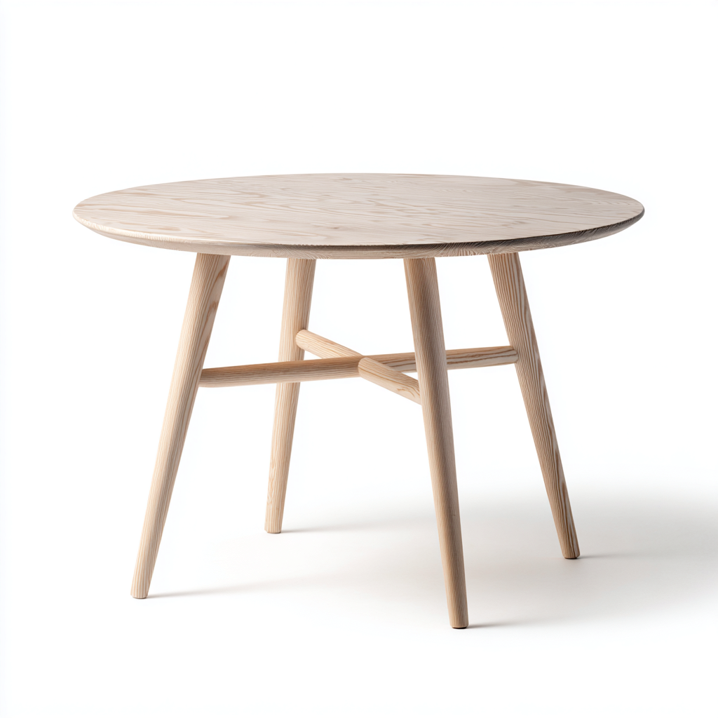 Tavolino da caffè in legno massello 80x80x45 cm - rovere chiaro - design scandinavo-Sereneete