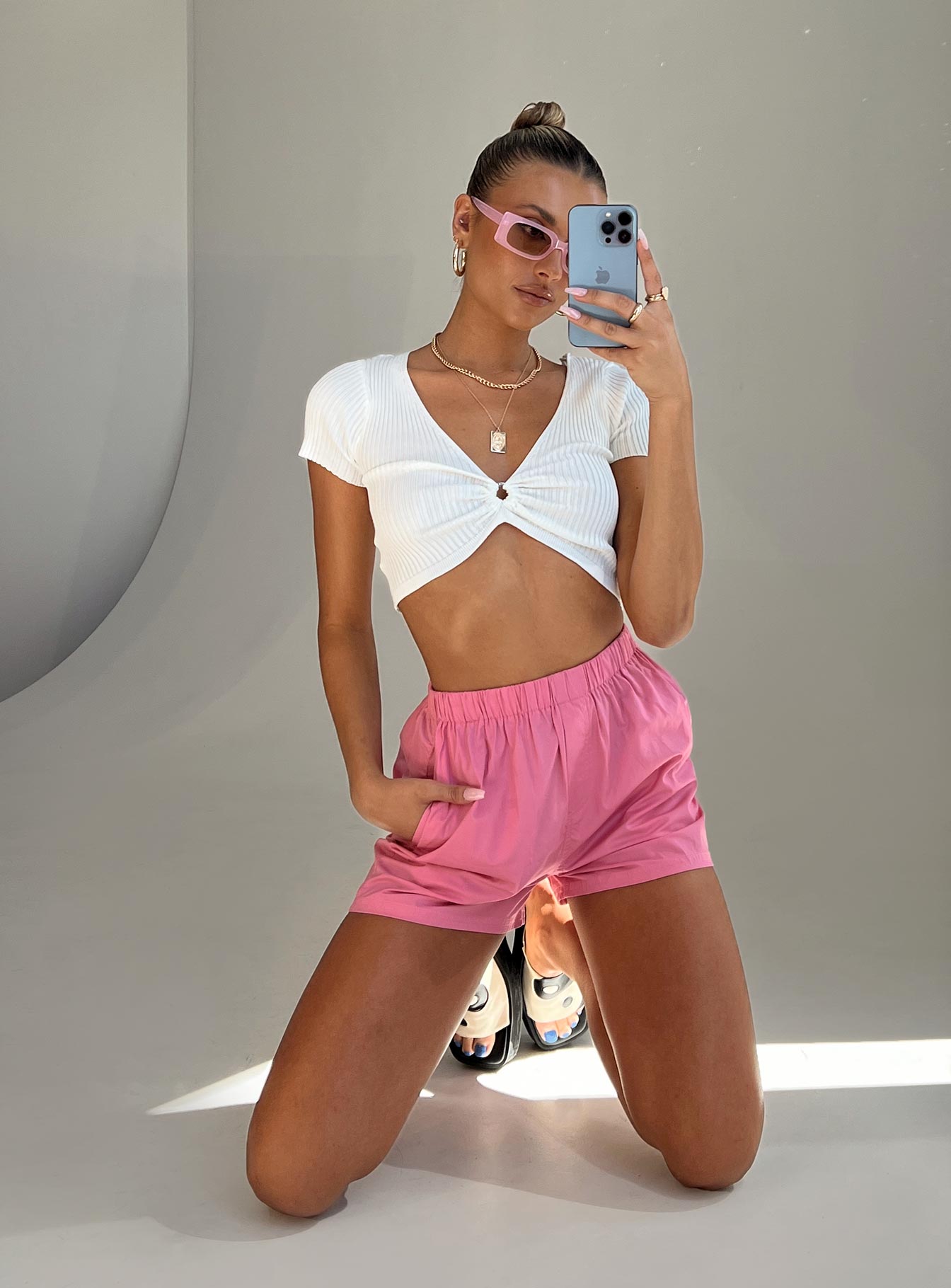 Leonara Shorts Pink-Vipp Girl