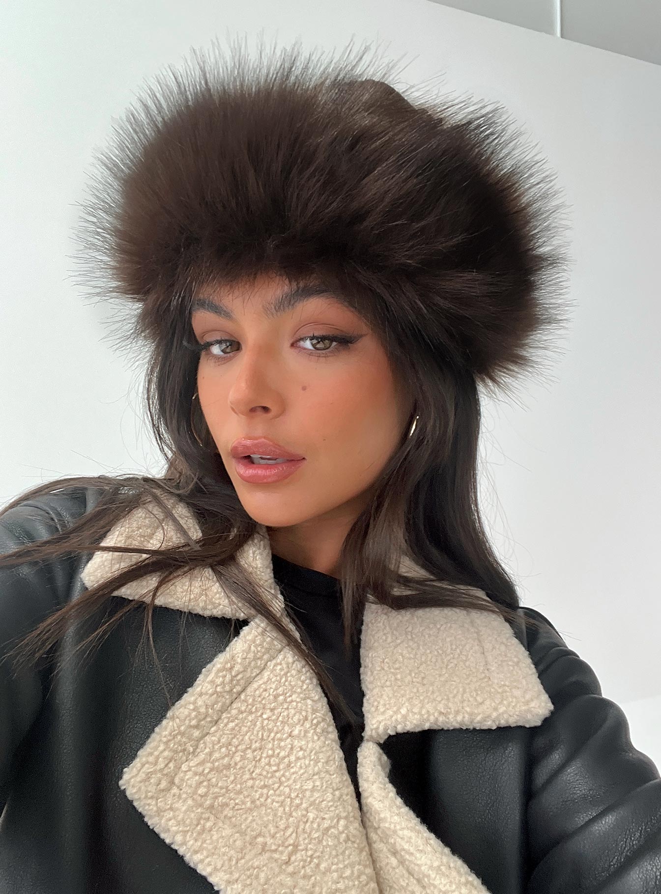Mikella Faux Fur Hat Brown-Vipp Girl