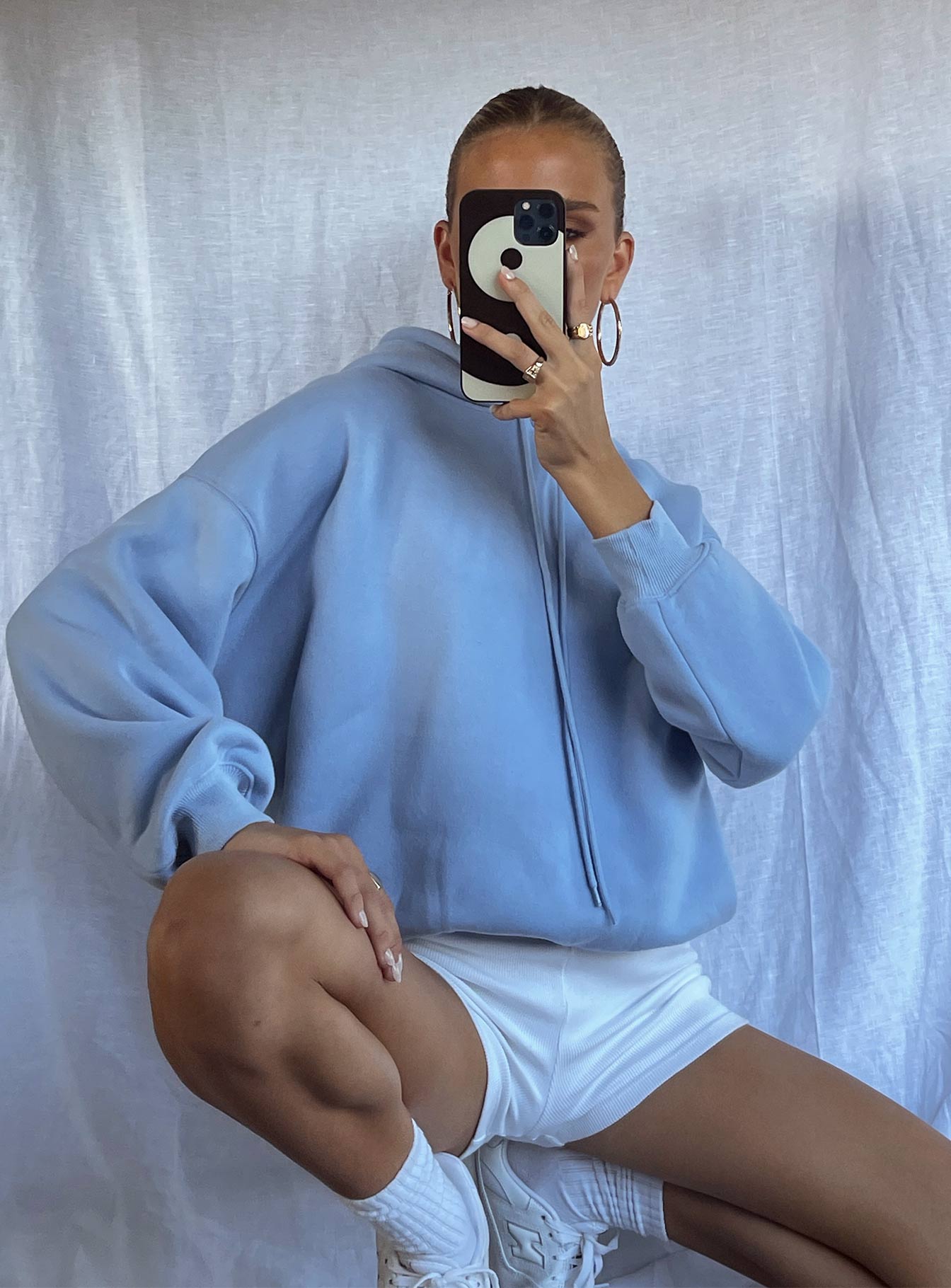 Love Yourself Hoodie Blue-Vipp Girl