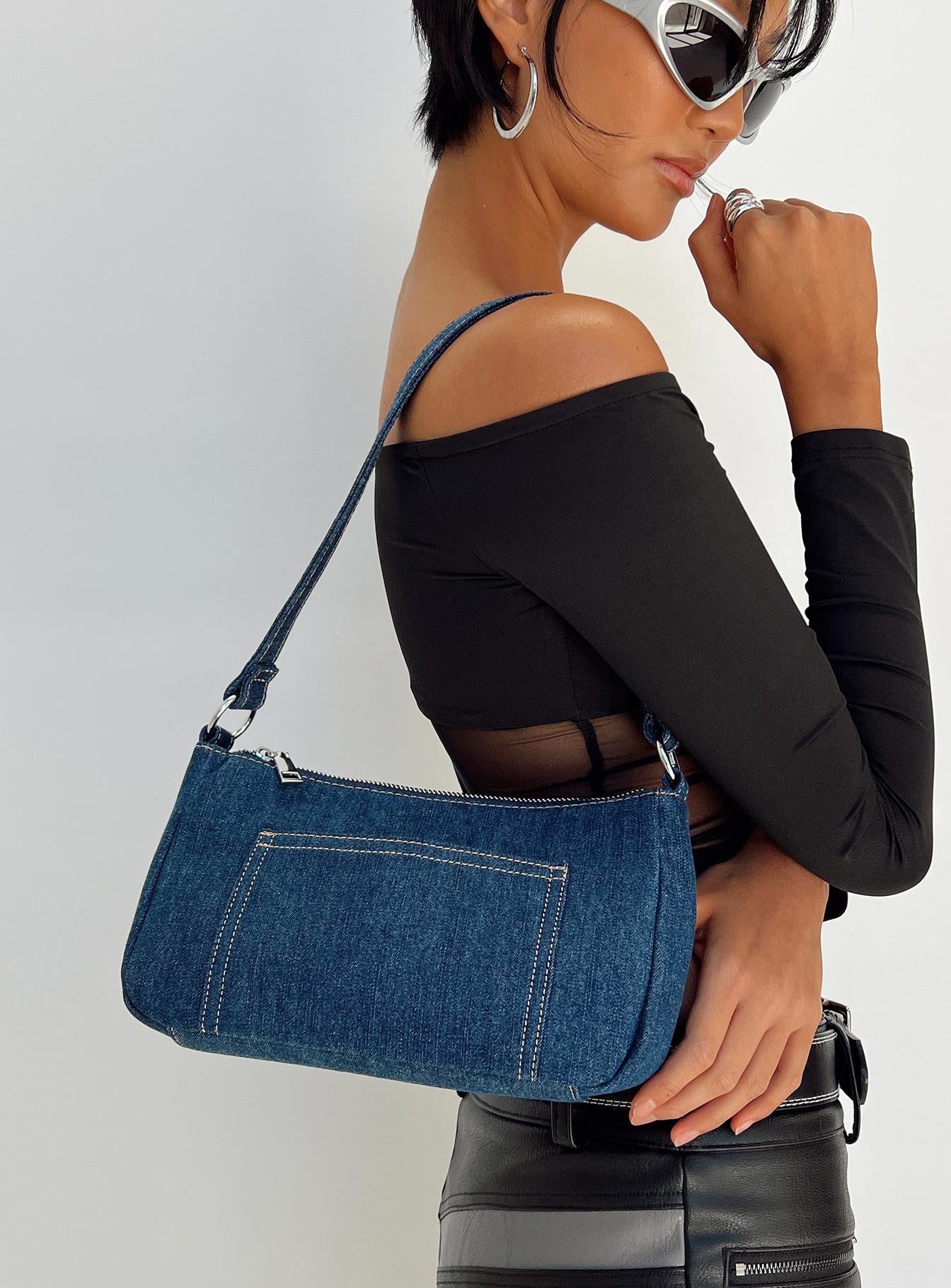 Diva Shoulder Bag Denim-Vipp Girl