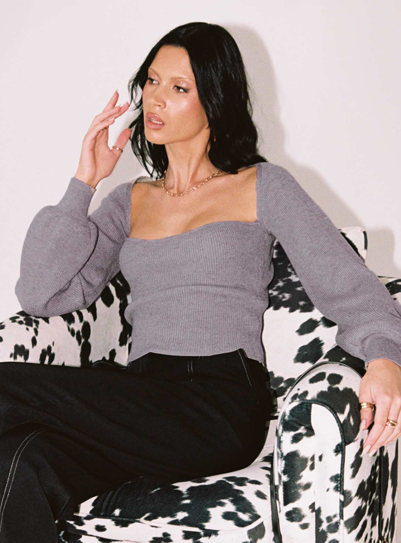 Eliza Sweater Grey-Vipp Girl