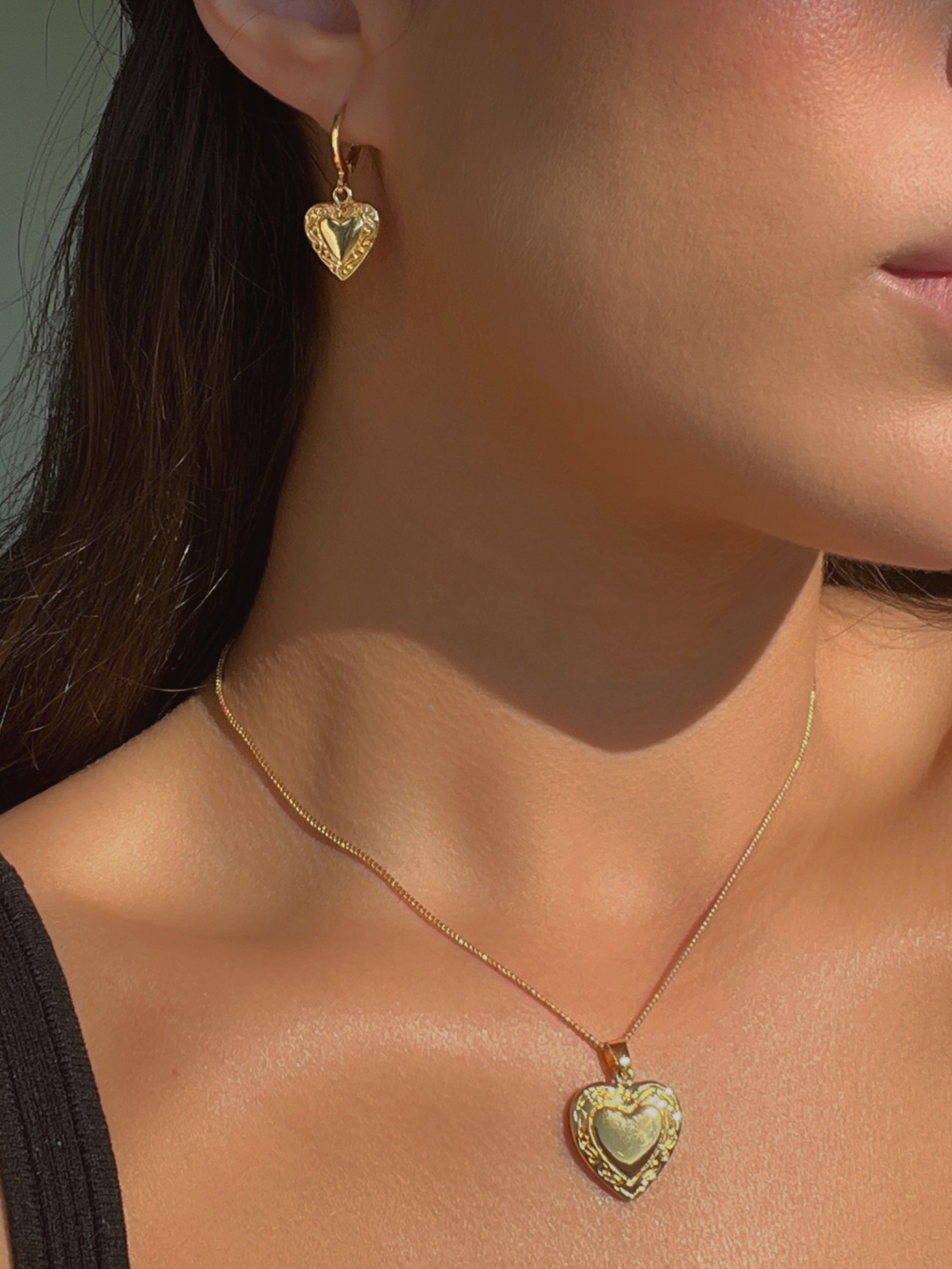 Lock It Up Gold Plated Earrings-Vipp Girl