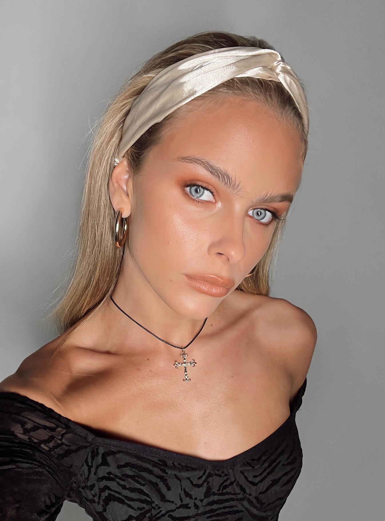 Monina Head Scarf Champagne-Vipp Girl