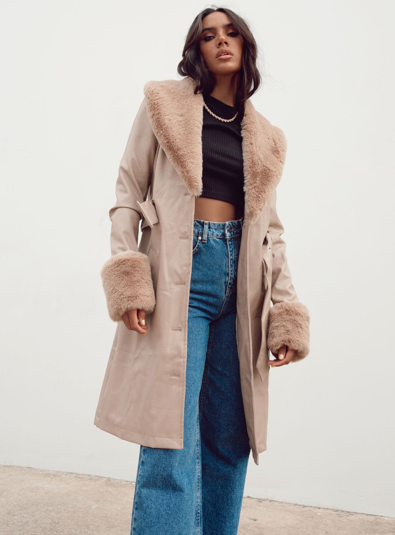 Brooklyn Long Coat Tan-Vipp Girl