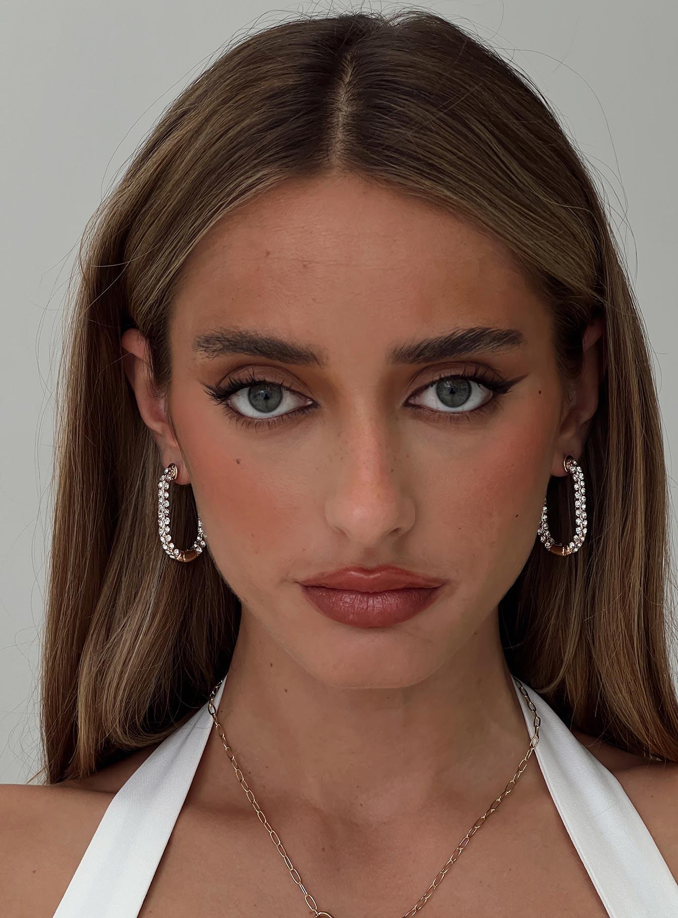 Merivale Diamante Earrings Gold-Vipp Girl