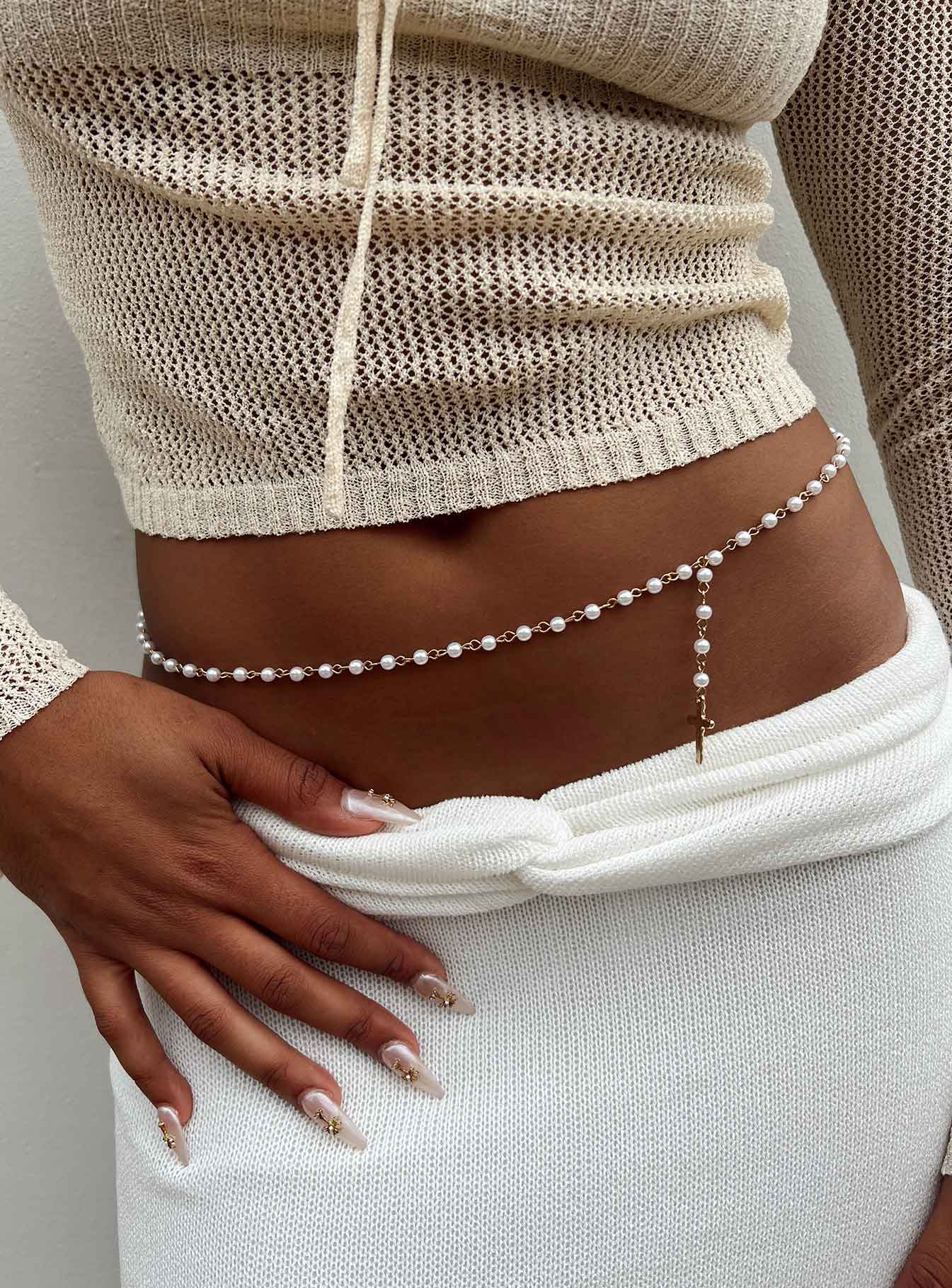Menorca Chain Belt Pearl-Vipp Girl