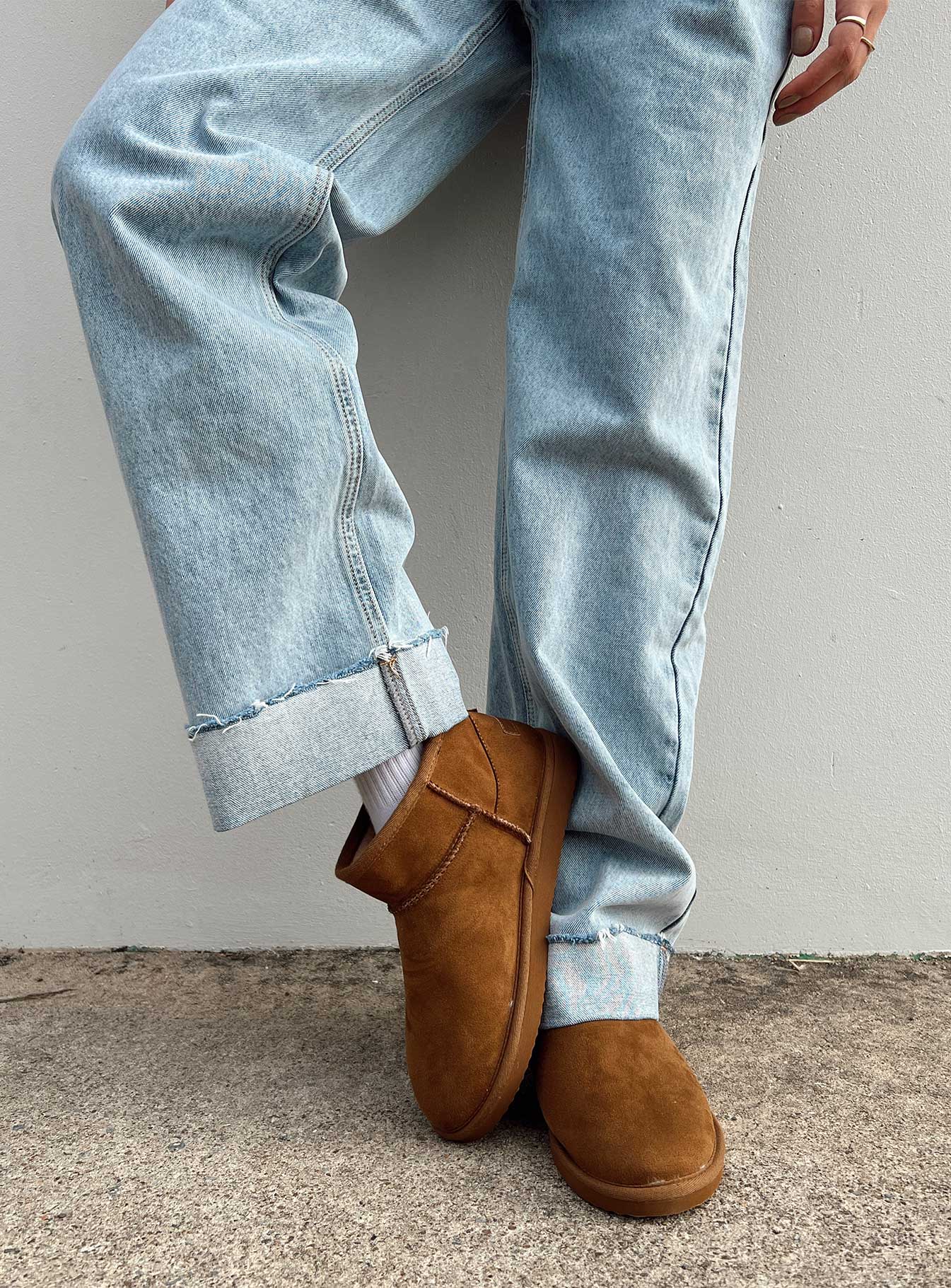 Kona Shearling Boots Brown-Vipp Girl