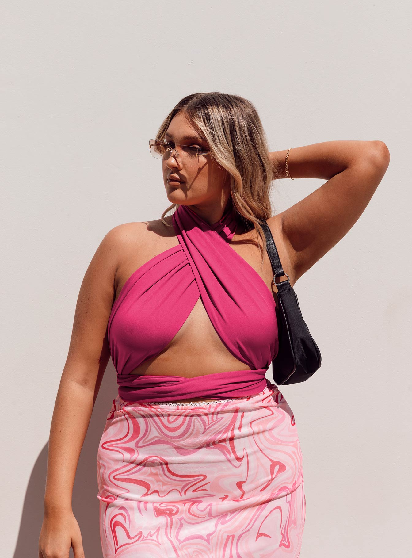 Midnight Top Dark Pink-Vipp Girl