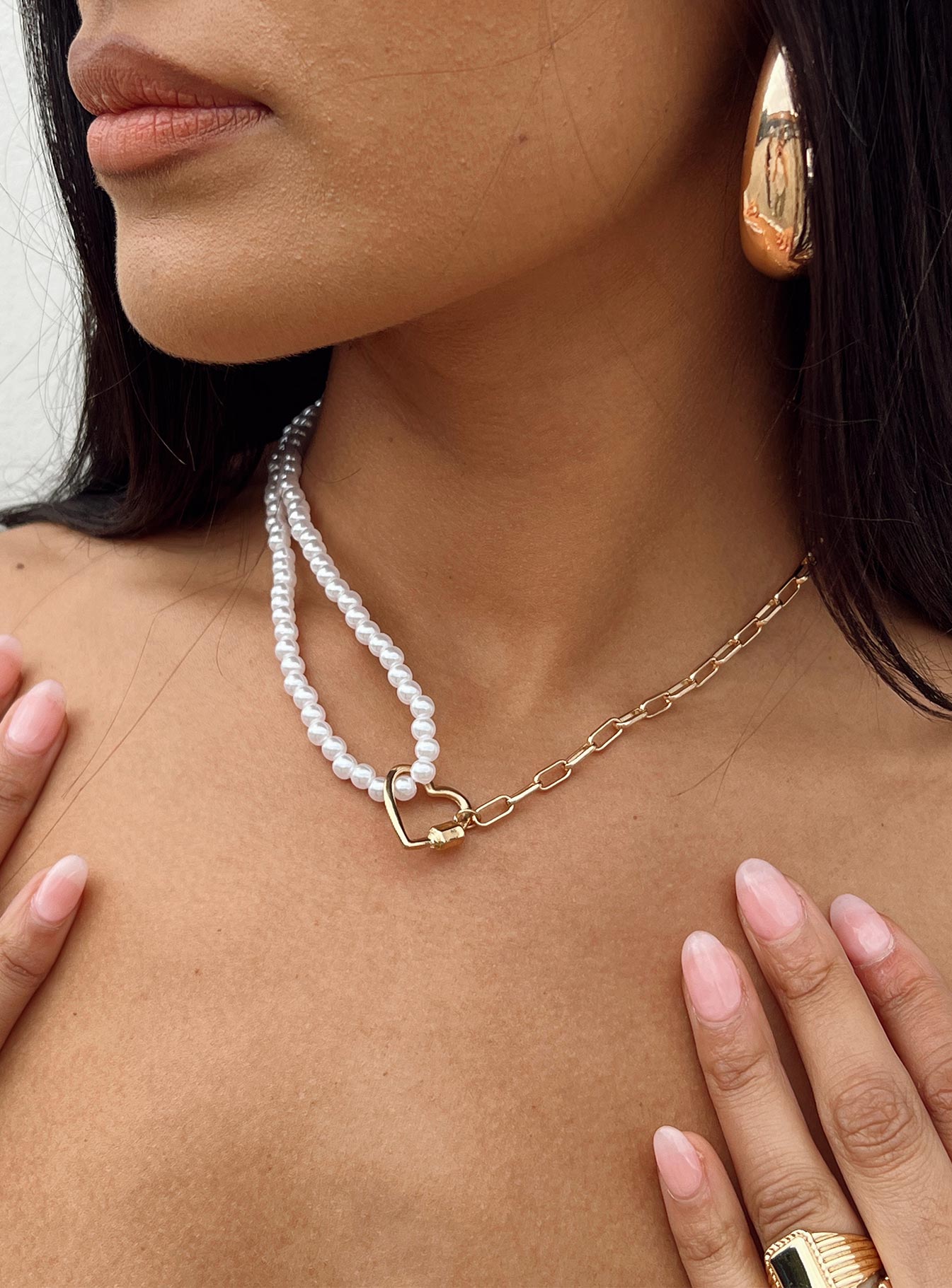 Centennial Heart Necklace Gold-Vipp Girl