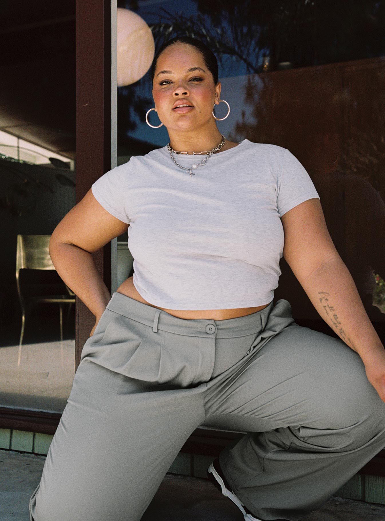 Lex Top Grey Curve-Vipp Girl