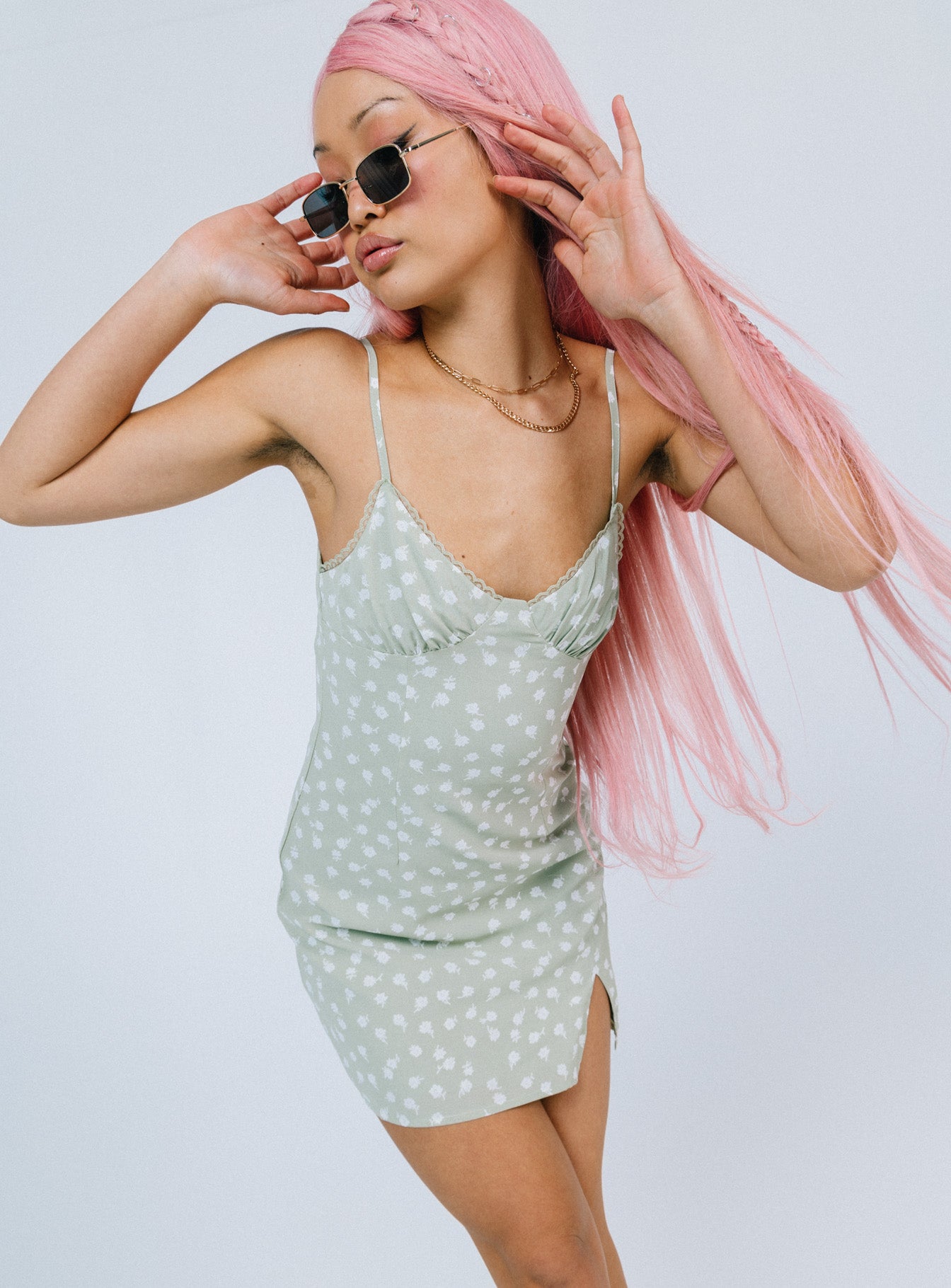 Remia Mini Dress Green-Vipp Girl