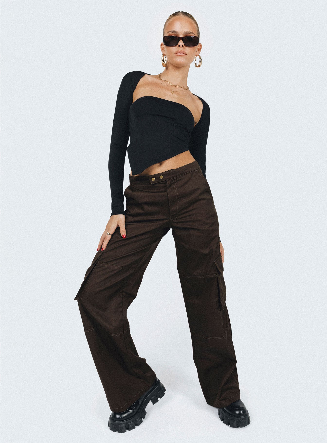Motel Saul Trouser Dark Brown-Vipp Girl