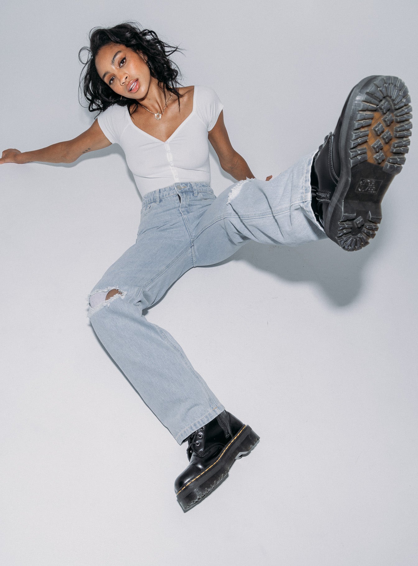 Bertie High Rise Wide Leg Jean-Vipp Girl