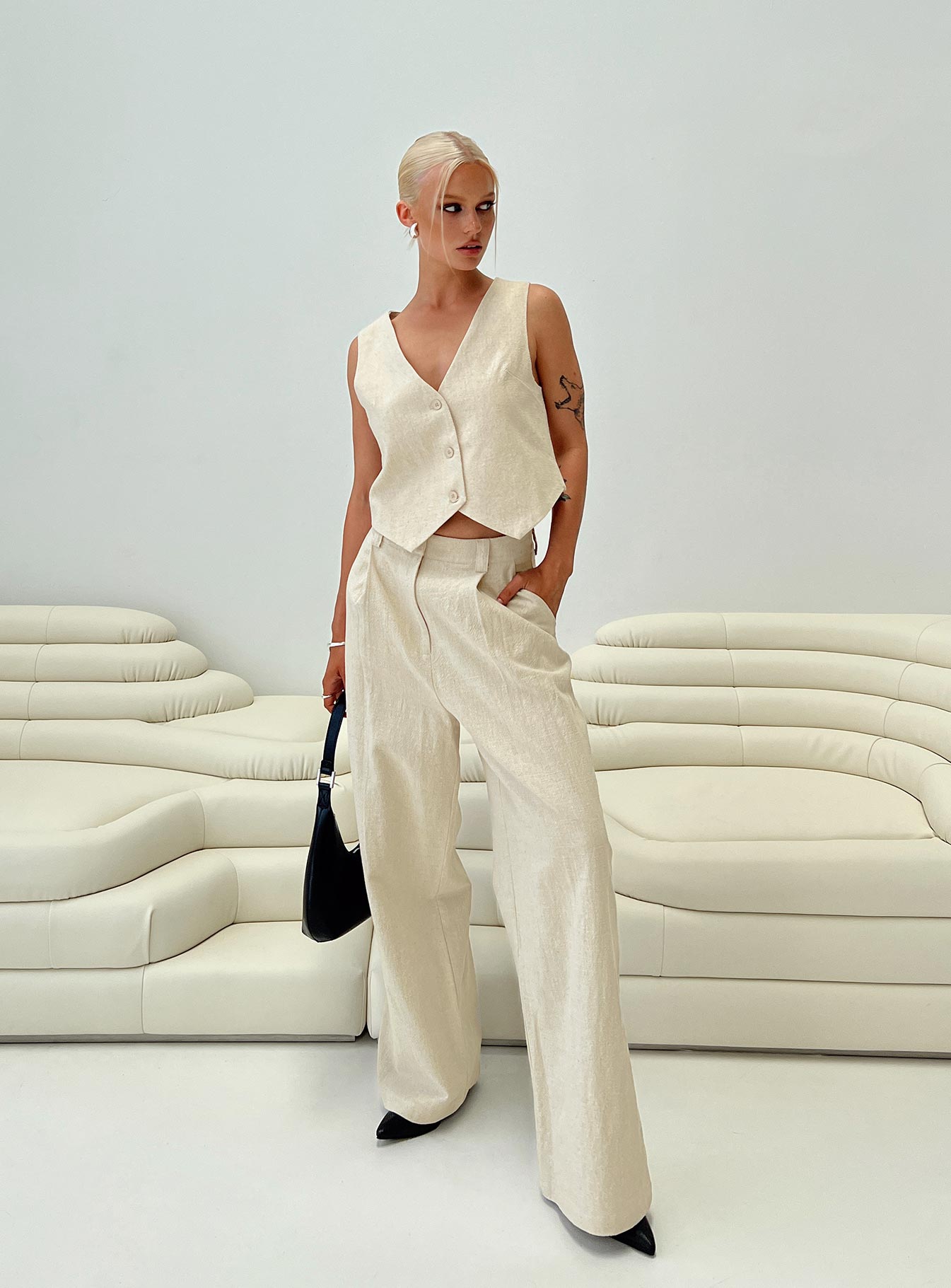 La Quinta Pants Oatmeal-Vipp Girl