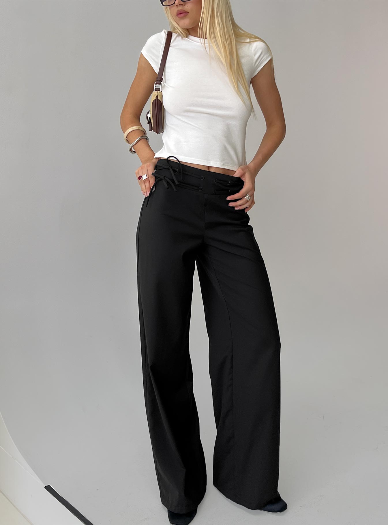 Just Have Fun Wide Leg Pant Black-Vipp Girl