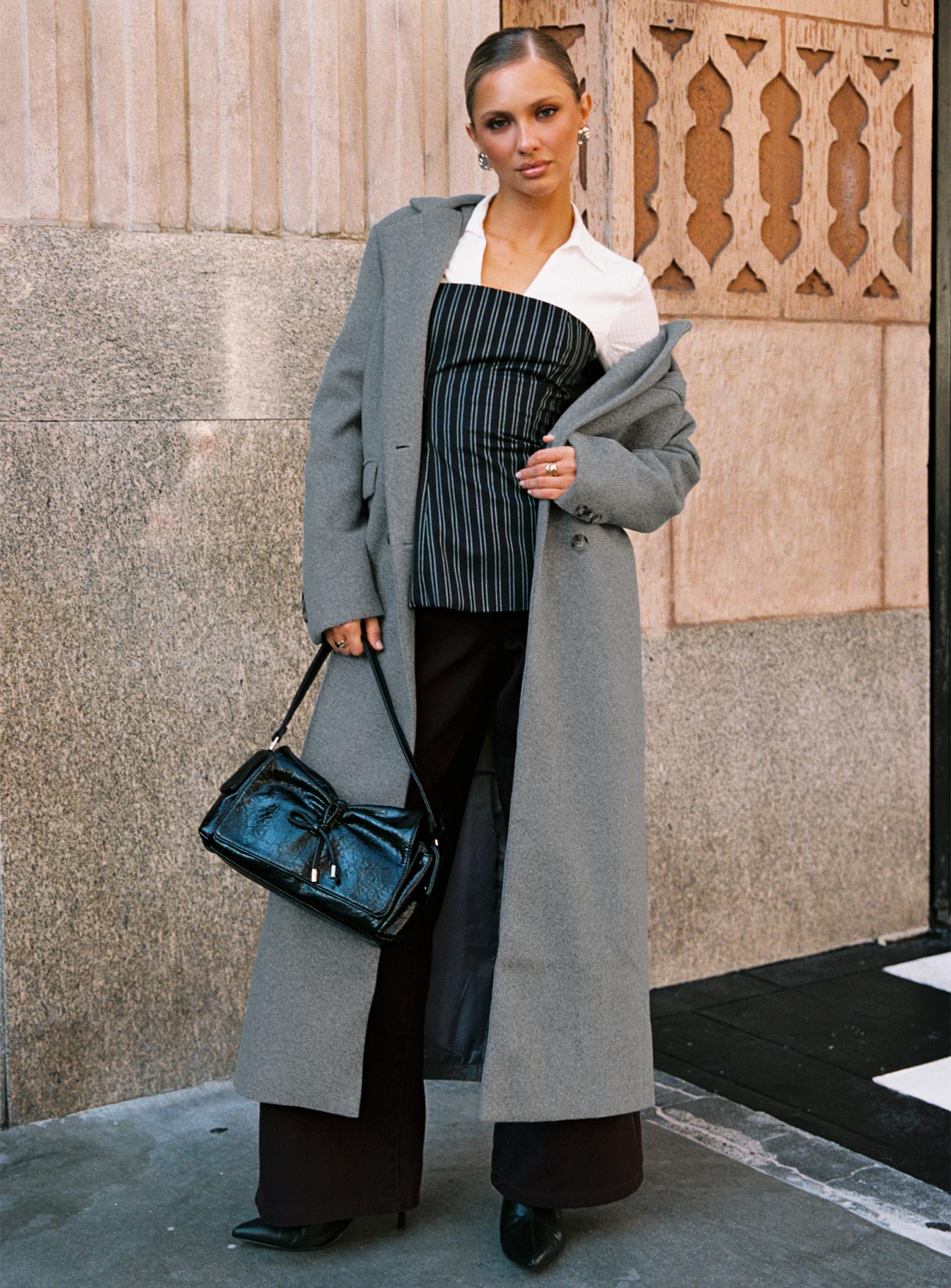 Lovergirl Longline Coat Grey-Vipp Girl