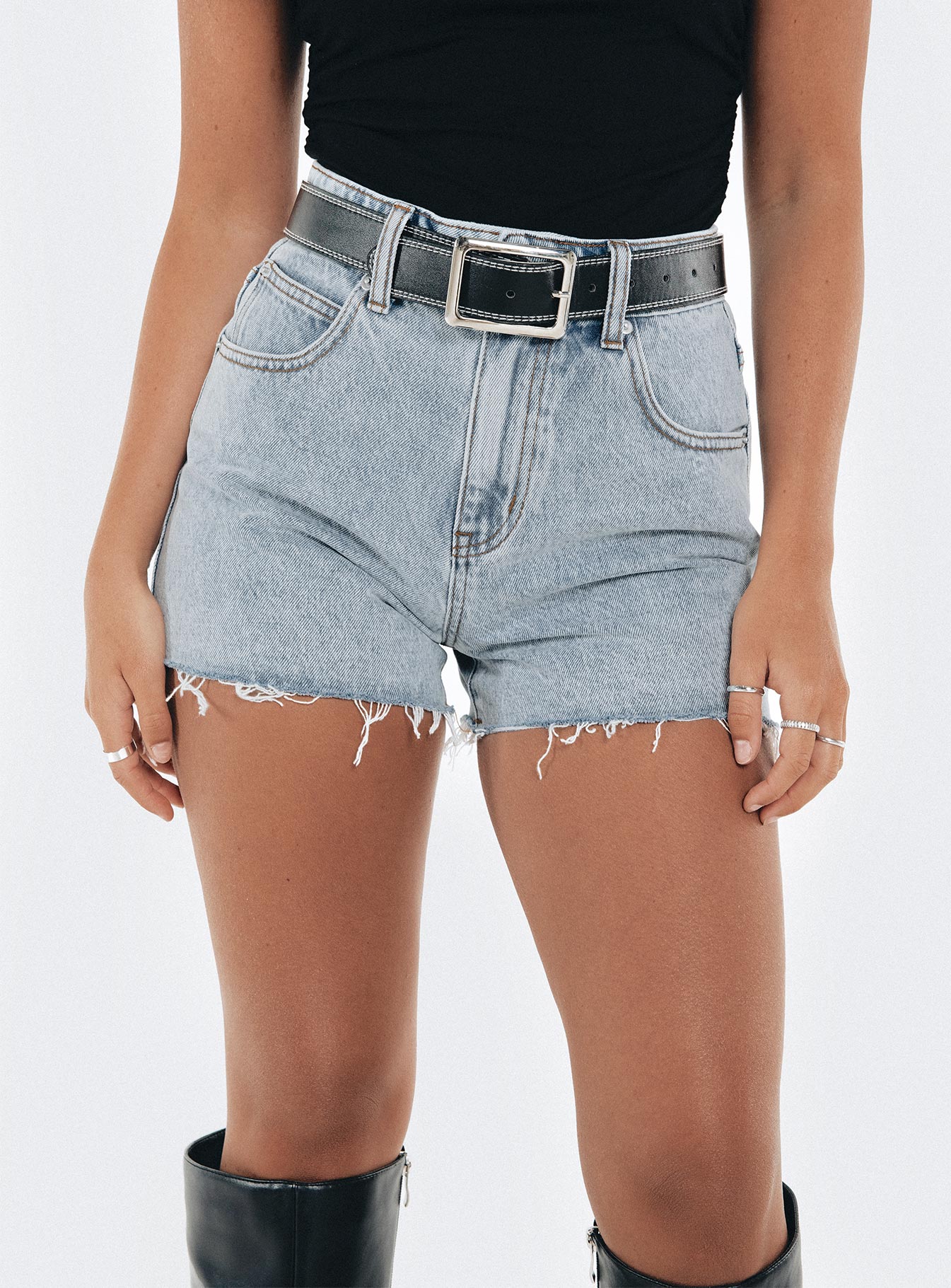 Laurena Denim Shorts Petite-Vipp Girl
