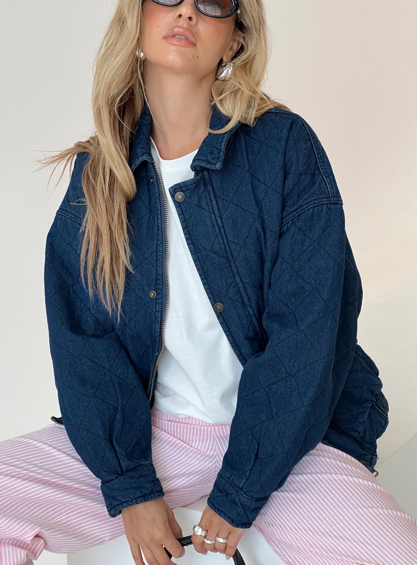 Kenny Bomber Jacket Dark Denim-Vipp Girl