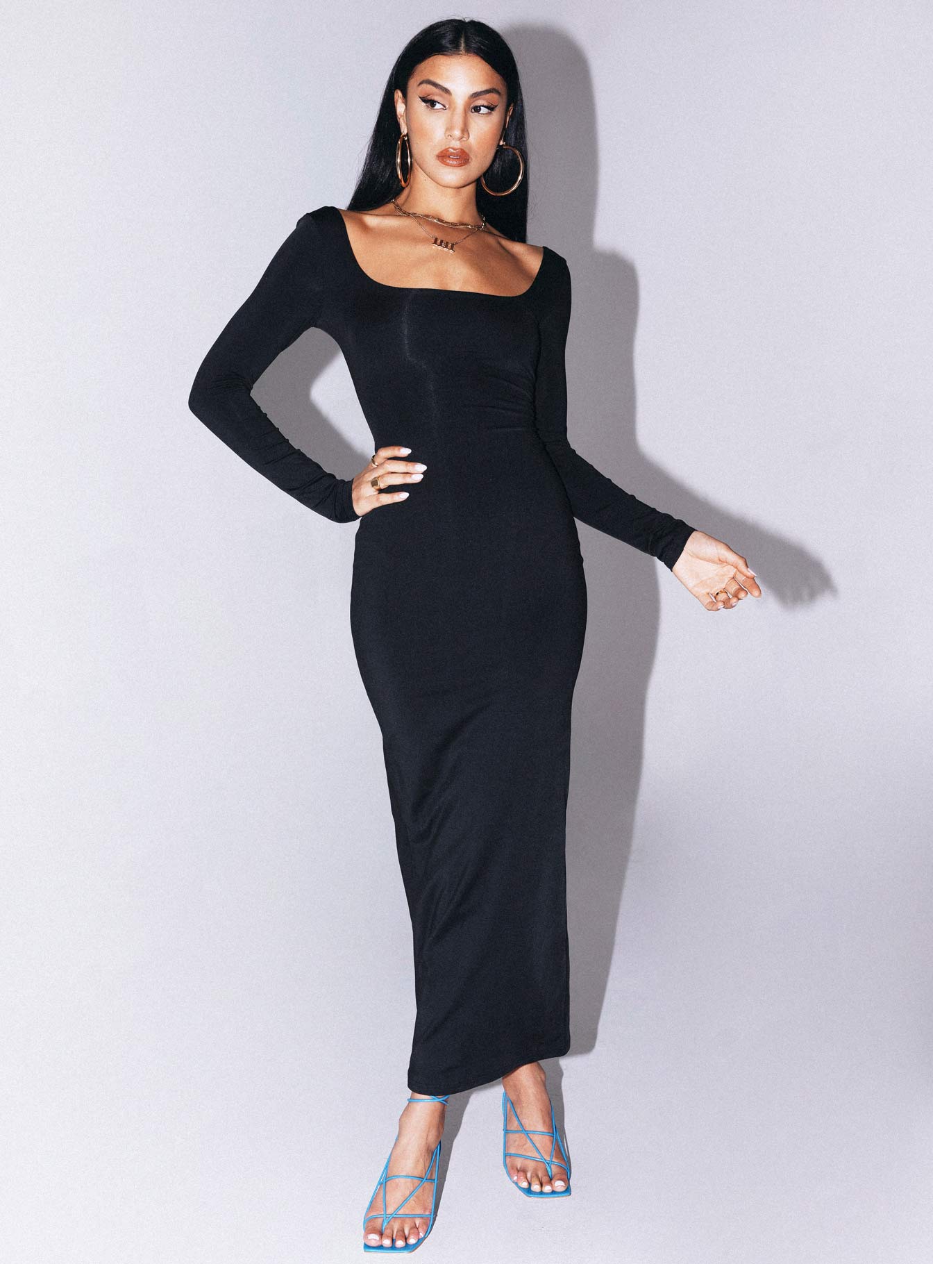 Lyla Maxi Dress Black-Vipp Girl