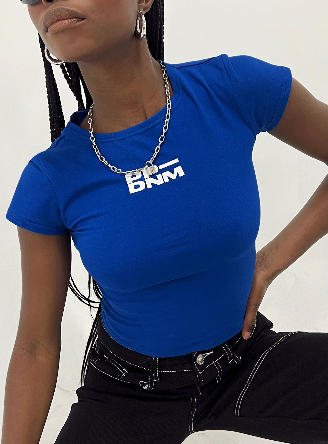 Polly Denim Club Tee Blue-Vipp Girl