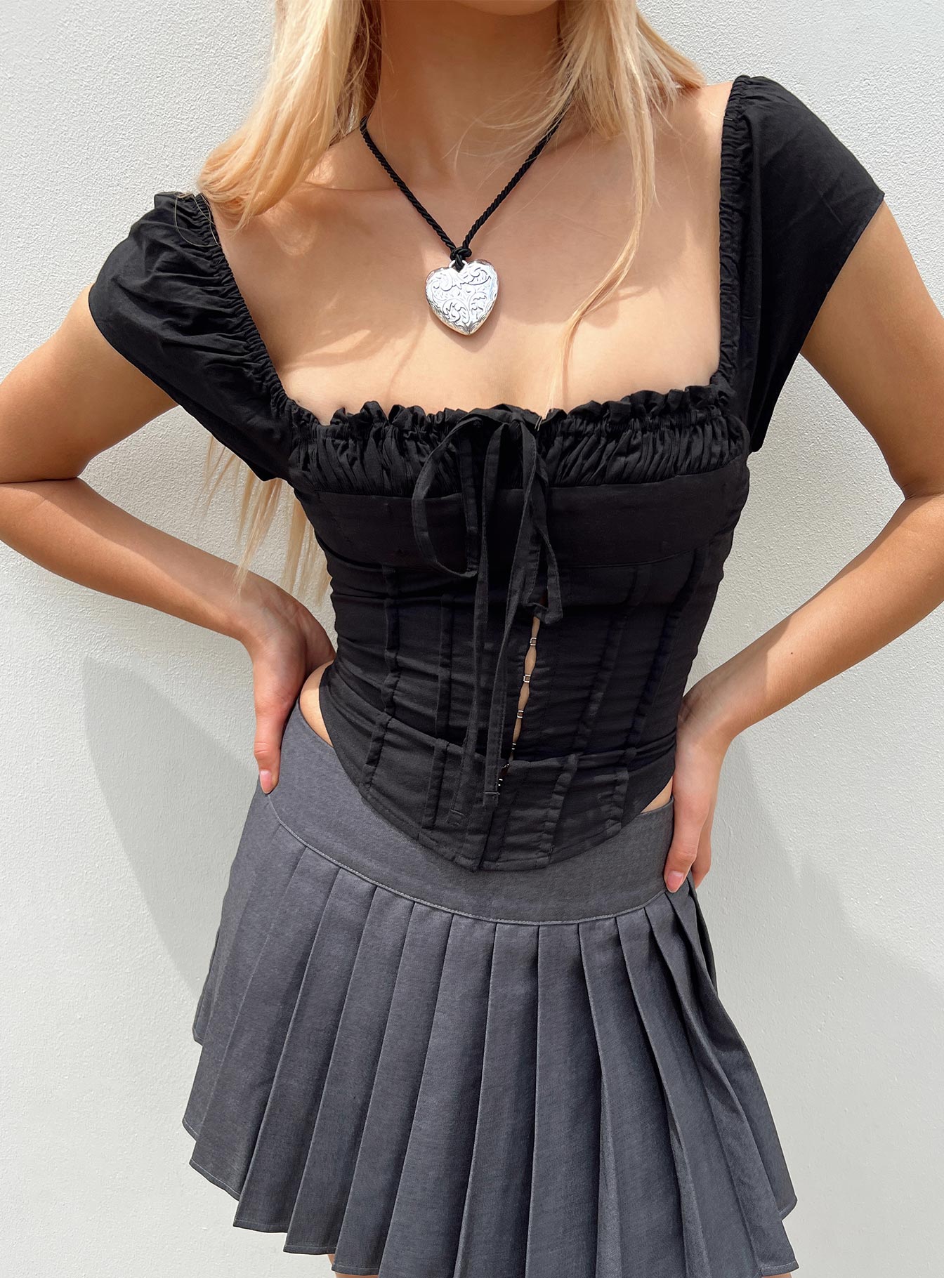 Malany Corset Top Black-Vipp Girl