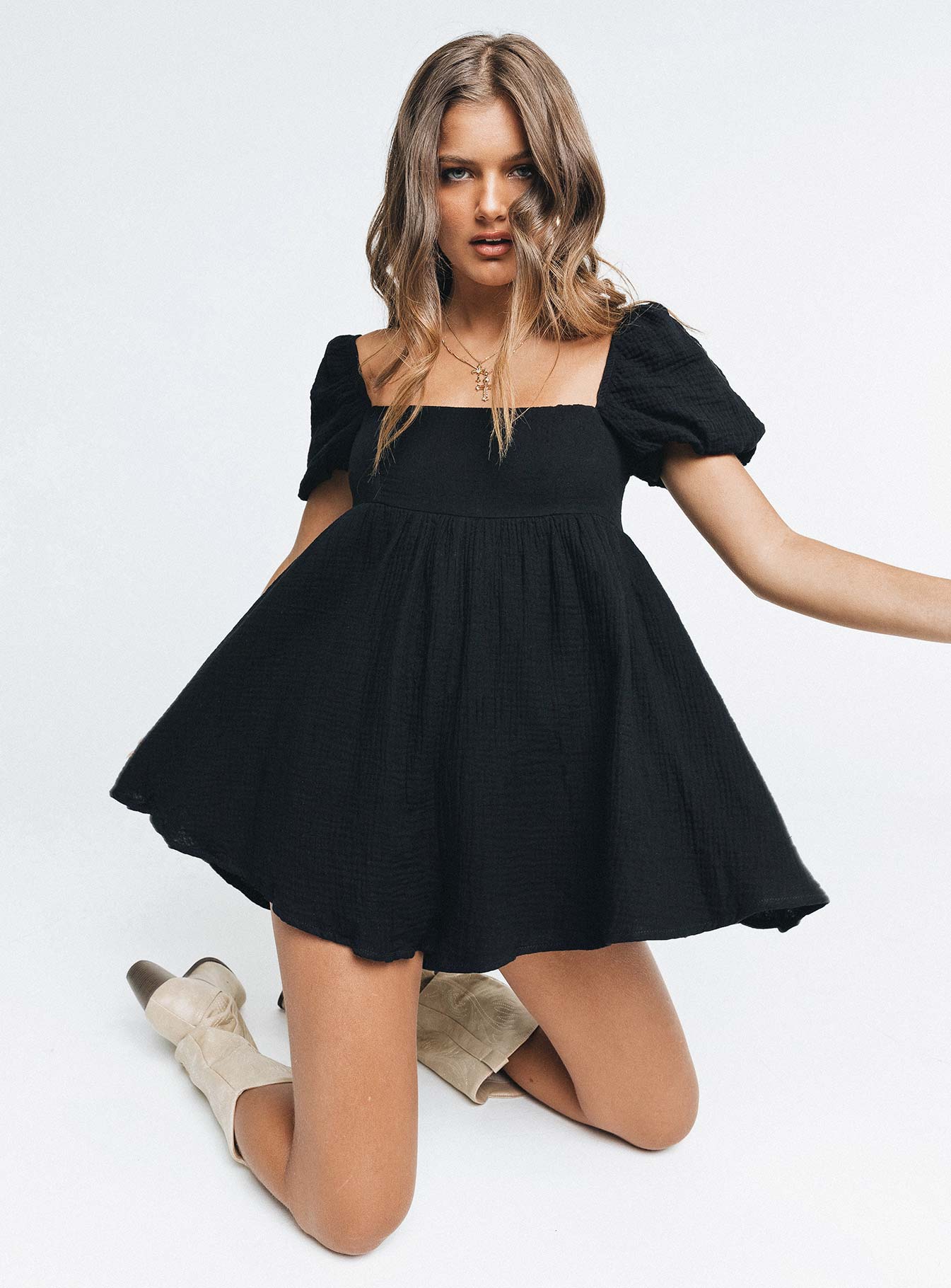 Lorna Romper Black-Vipp Girl