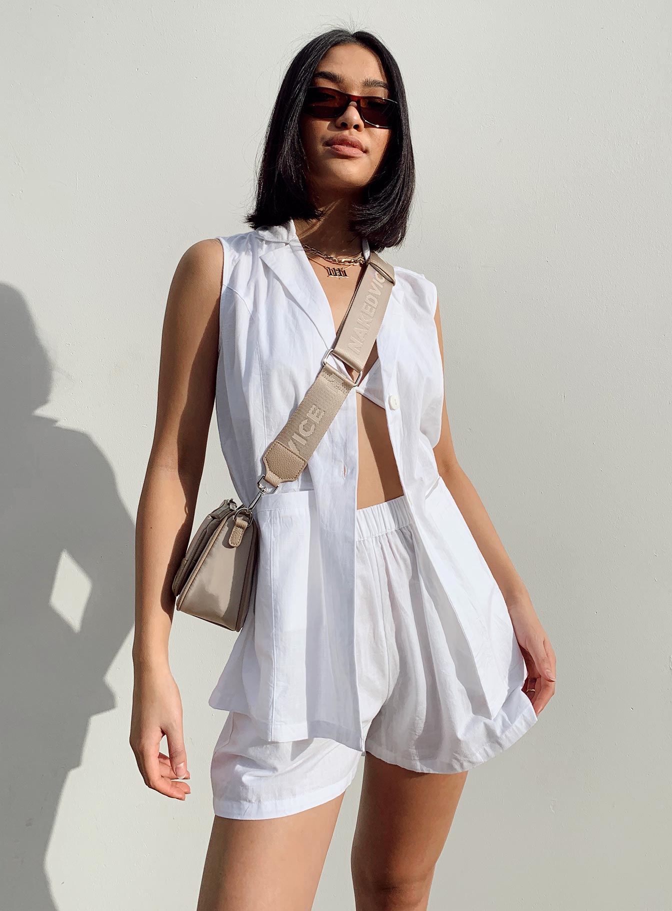 Noah Vest Set White-Vipp Girl