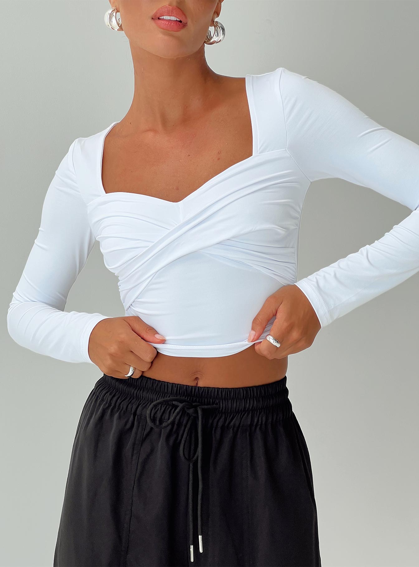 Dunford Long Sleeve Top White-Vipp Girl