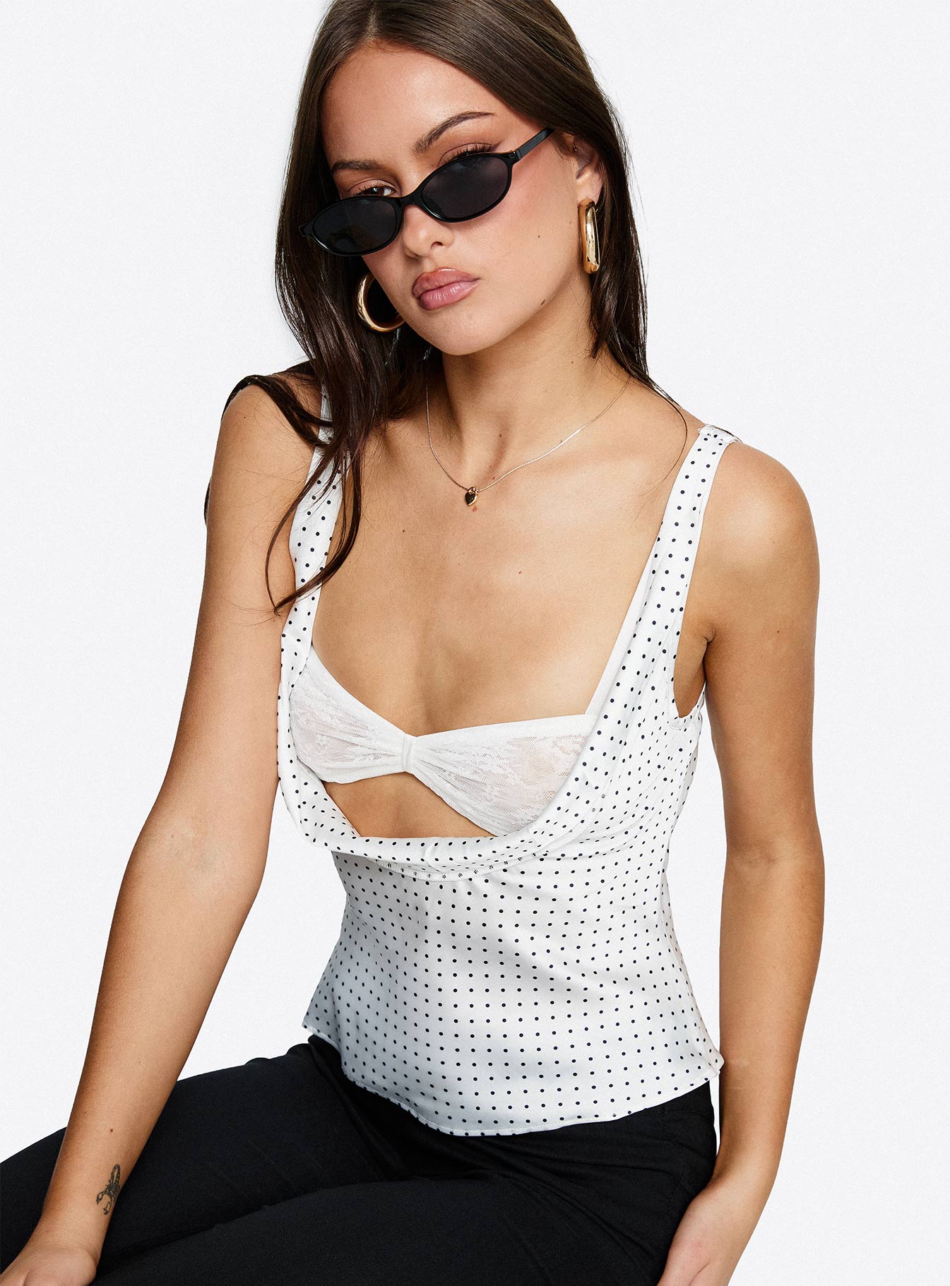 Delilah Top Porcelain Polka-Vipp Girl