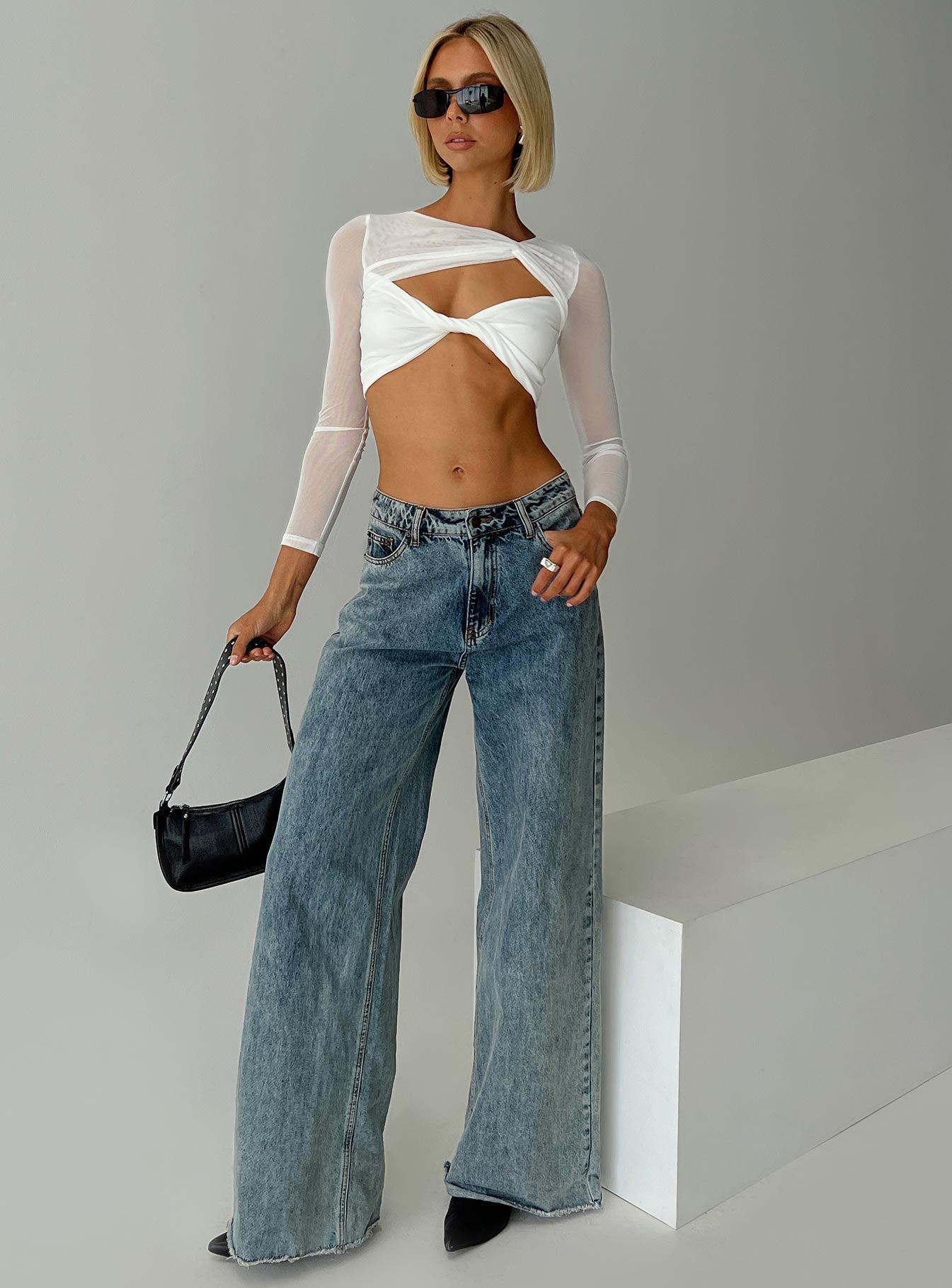 Middleton Long Sleeve Top White-Vipp Girl