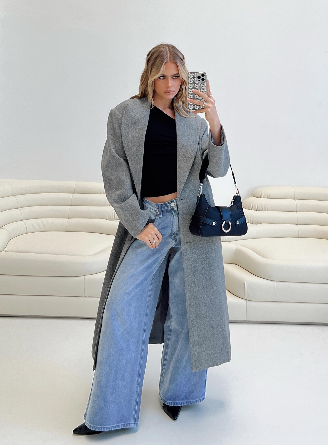 Olsen Coat Slate-Vipp Girl