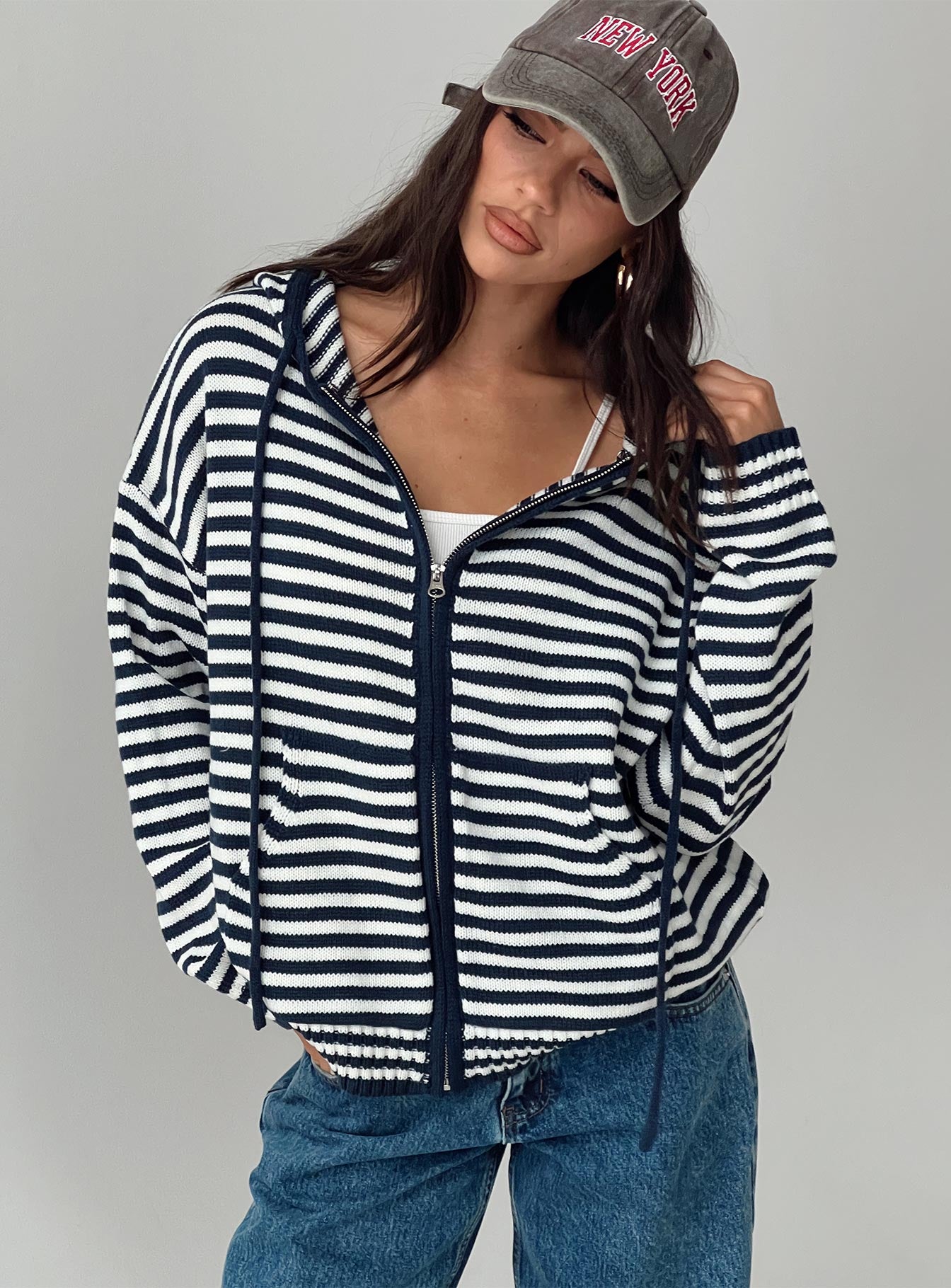 Brienna Zip Jacket Navy-Vipp Girl