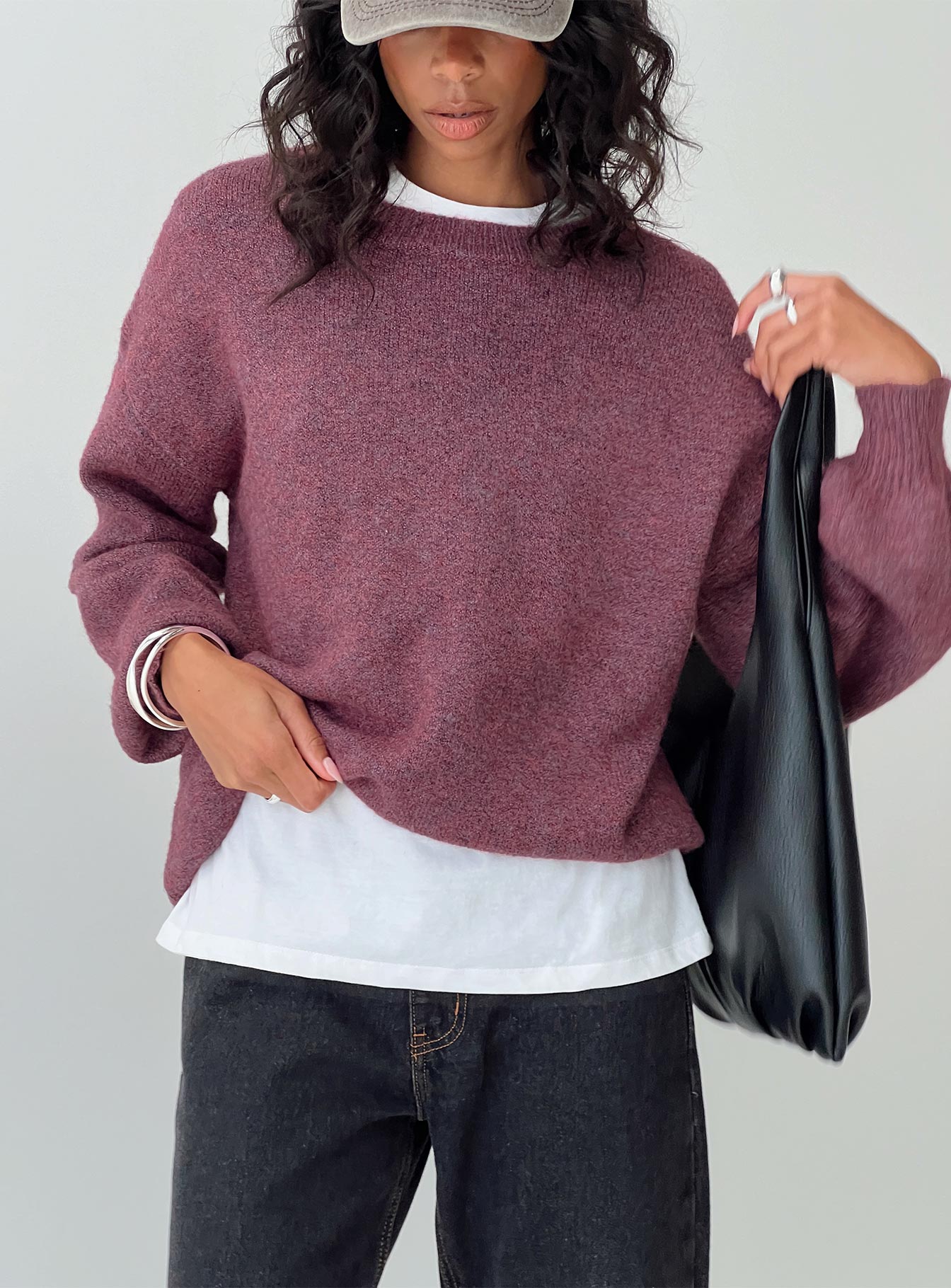 Ryanna Sweater Burgundy-Vipp Girl
