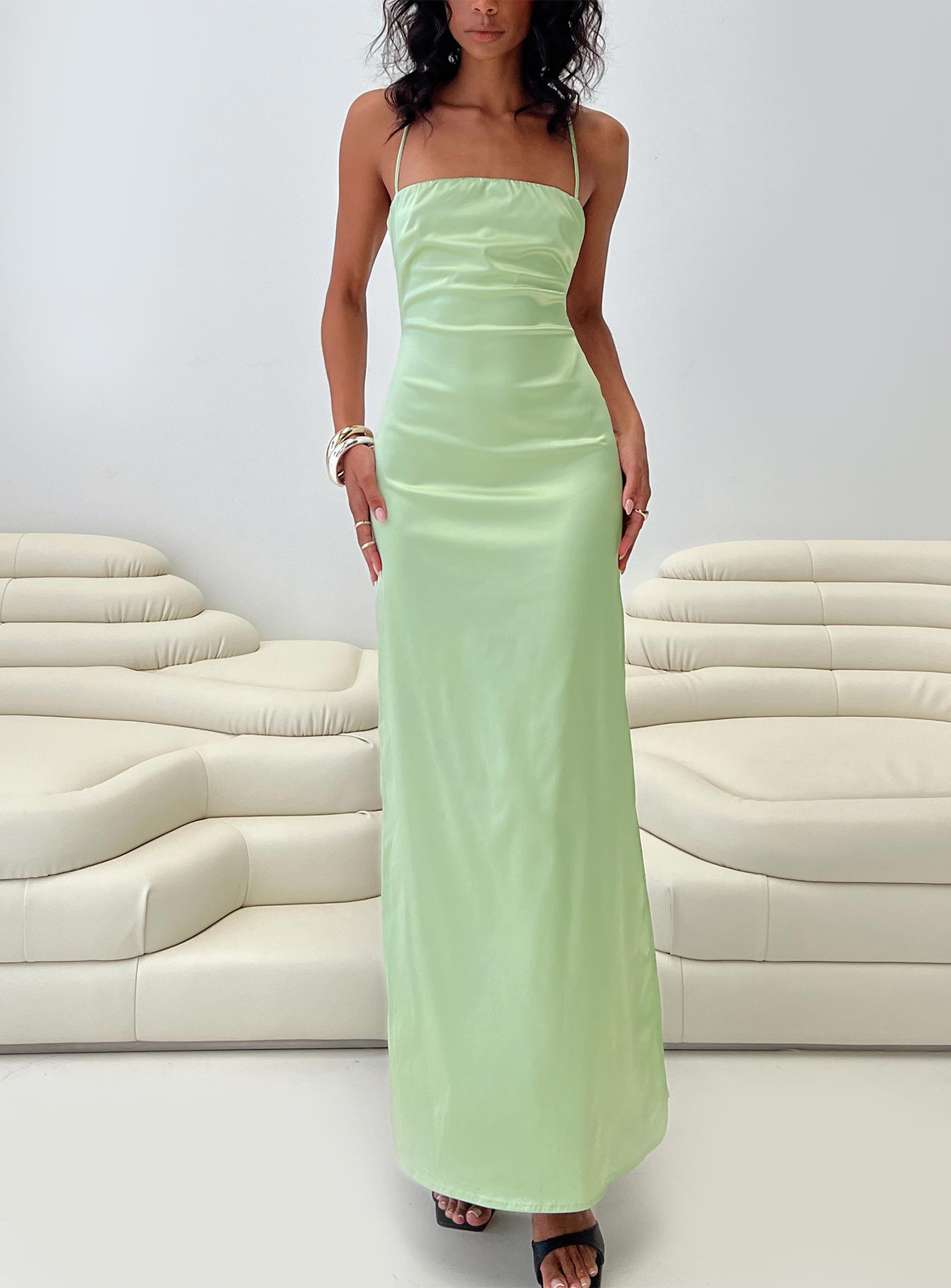 Roselyn Maxi Dress Sage-Vipp Girl