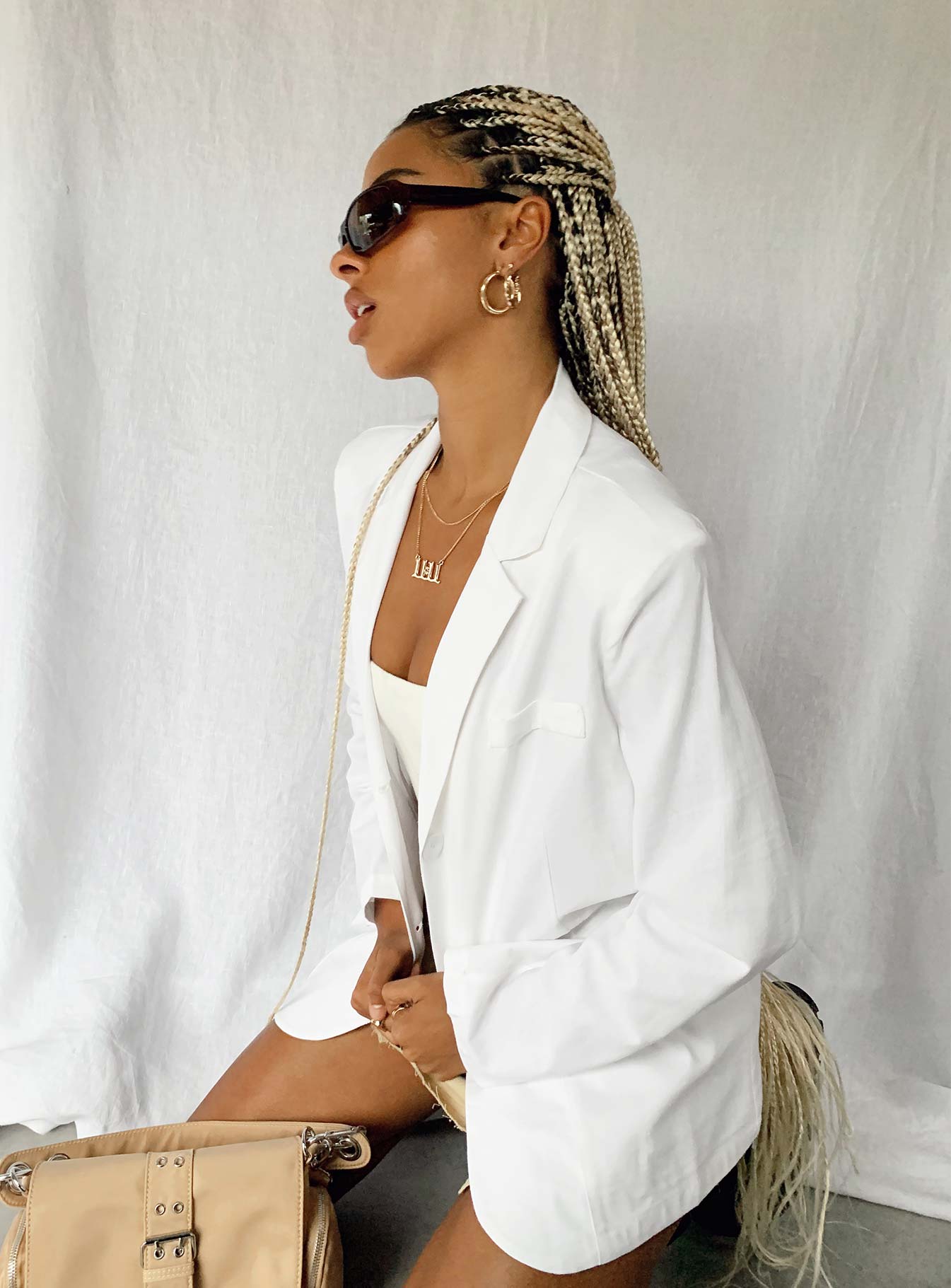 Llyod Blazer White-Vipp Girl