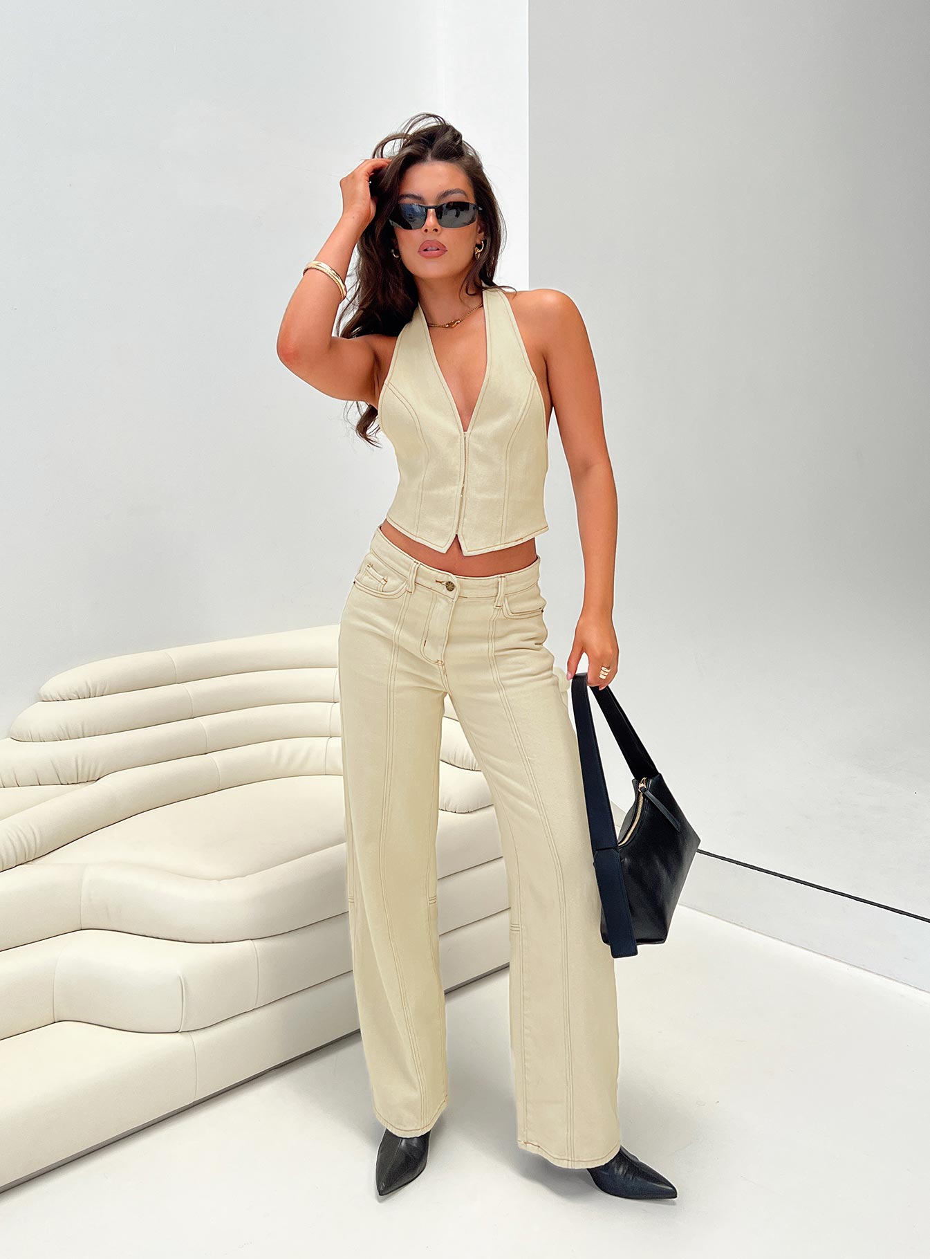 Dawson Jeans Ecru-Vipp Girl