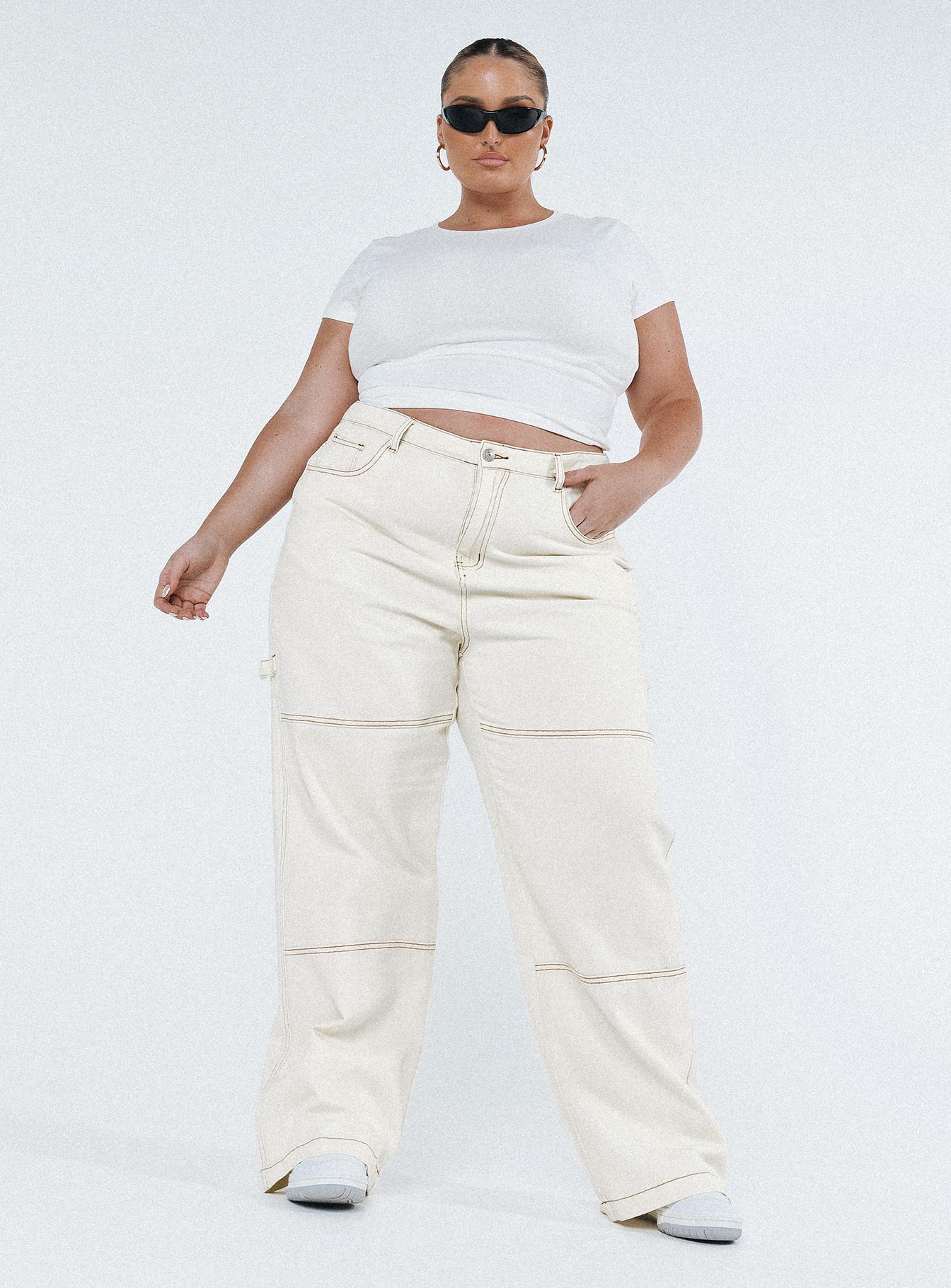 Copeland Jeans White Curve-Vipp Girl